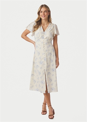 Eleni delicate flower kjole Creme Neo Noir 